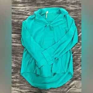 Women's Teal Blouse by 36.5 Size L